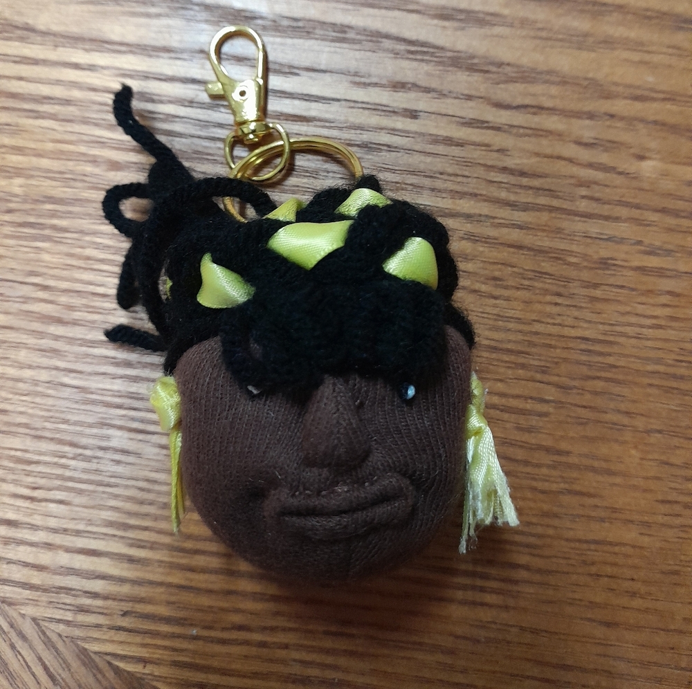Beautiful Brown Girl Ballerina Keychain NWT Size:OS    Handmade
